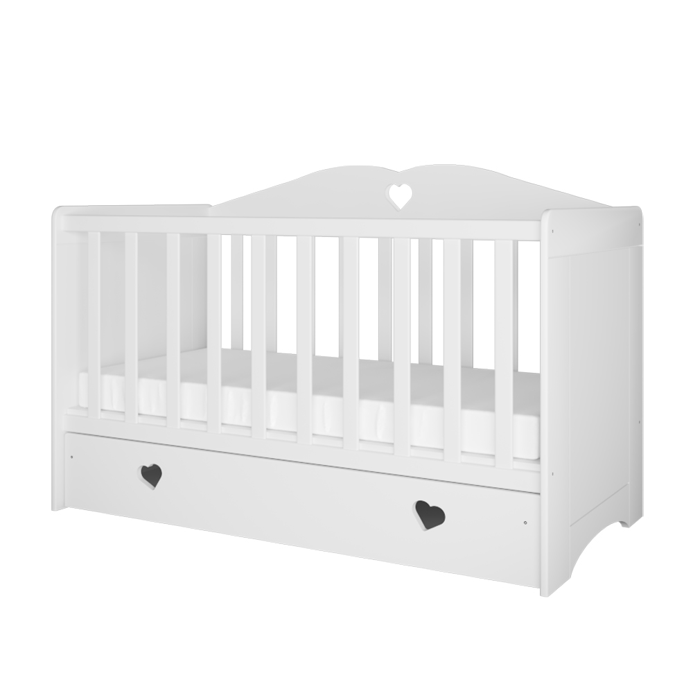 Łóżeczko dziecięce Sermano z szufladą - zdjęcie 1