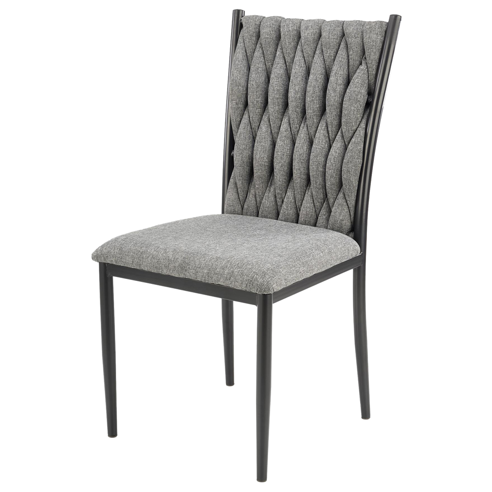 Krzesło tapicerowane Cheshic popielate - zdjęcie 1