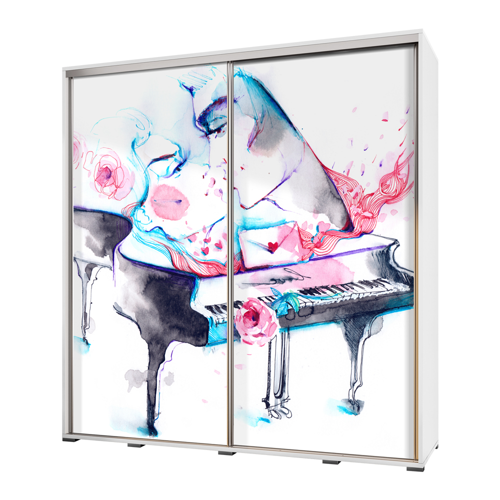 Szafa Wenecja 205 cm Akwarelowy fortepian - zdjęcie 1