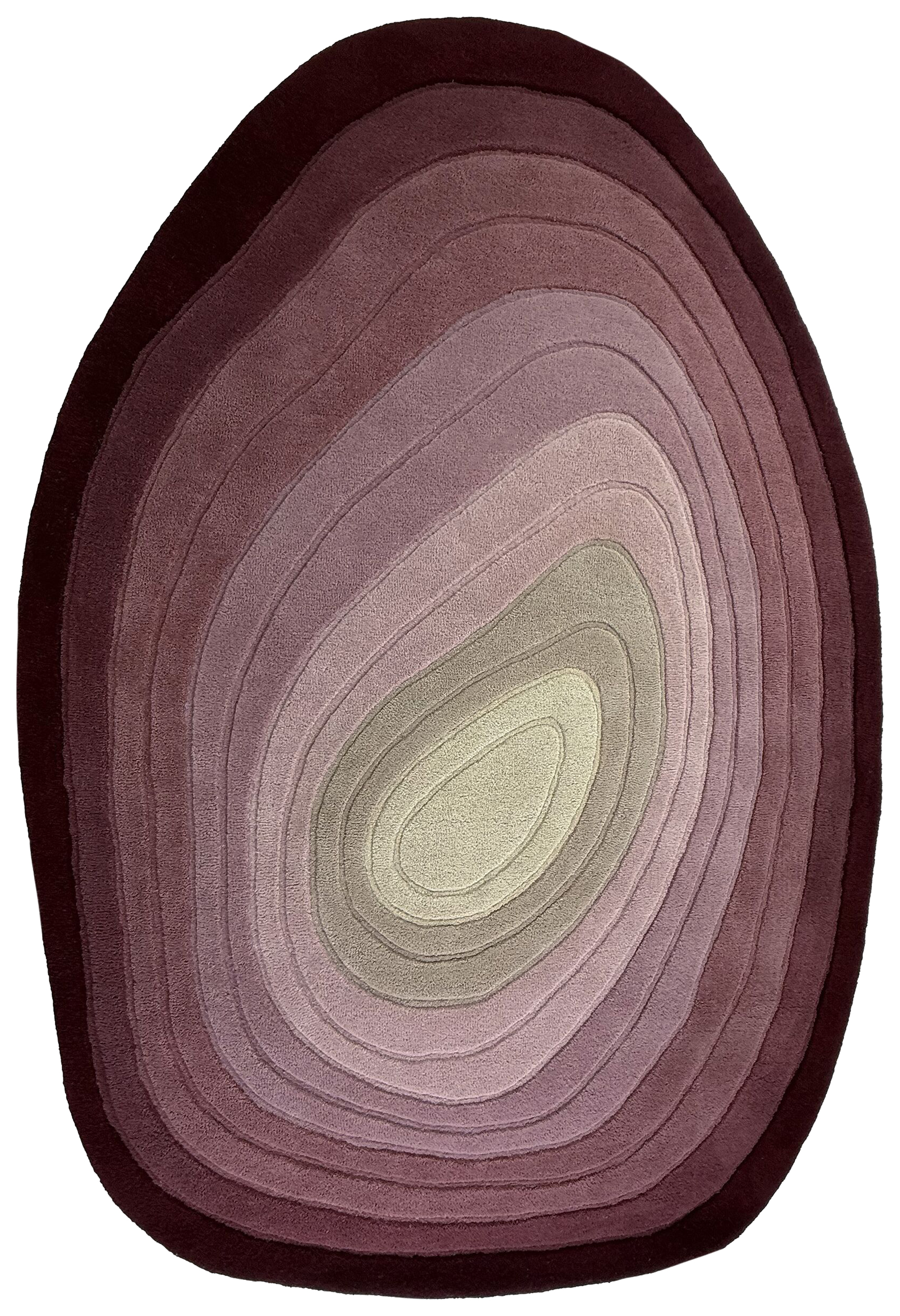 Dywan wełniany ręcznie wykonany Puddle Ombre 200x290 cm czerwony - zdjęcie 1