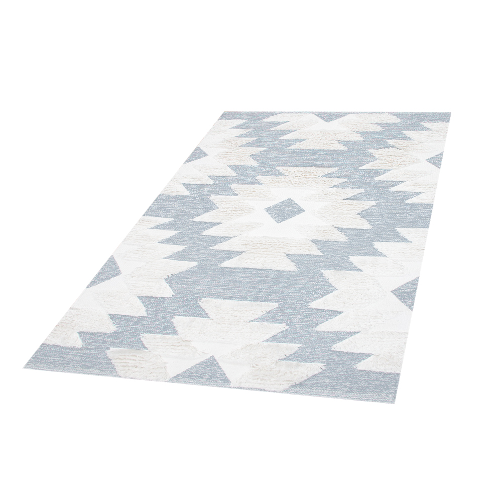Dywan nowoczesny Passitria niebiesko-biały 80x150 cm - zdjęcie 1