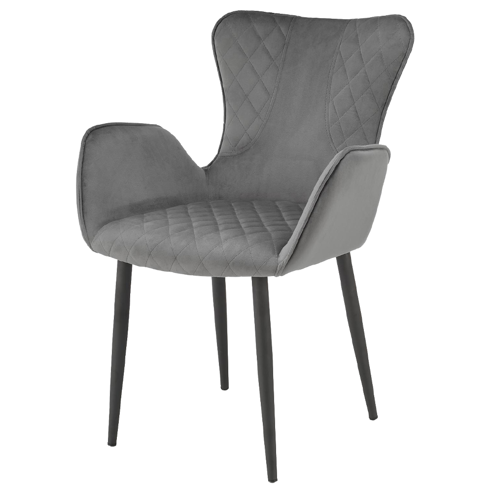 Krzesło tapicerowane Uragems popielate