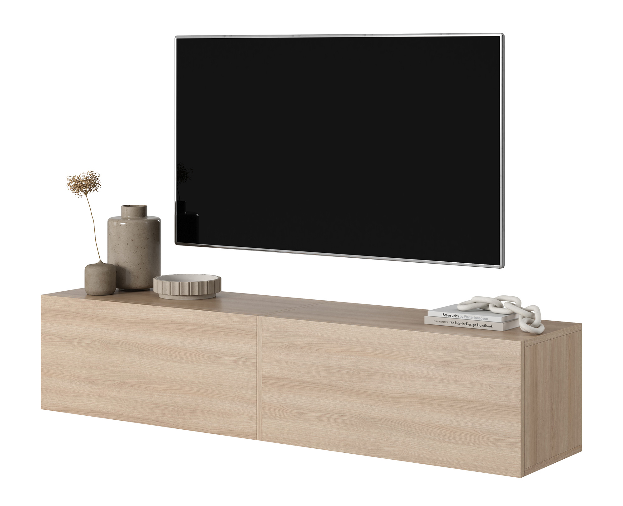 Szafka RTV Bisira 140 cm Dąb Linberg