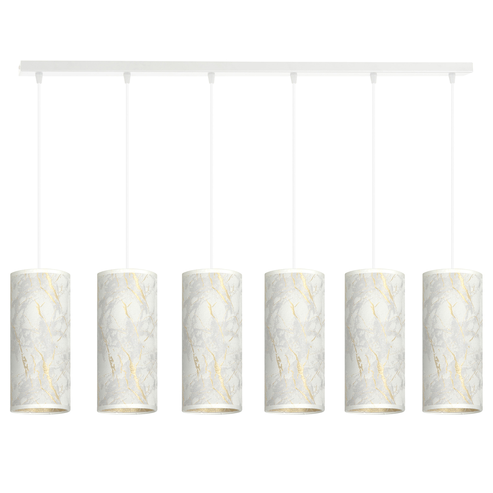 Lampa wisząca Karrla x6 95 cm marmur - zdjęcie 1