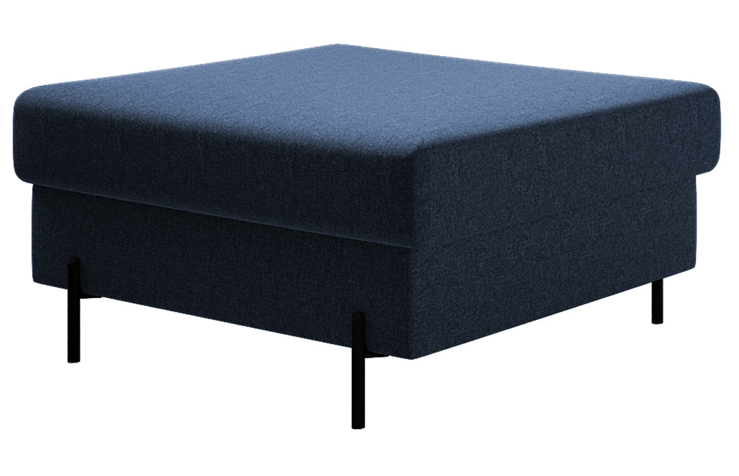 Podnóżek Solferina granatowy w tkaninie łatwoczyszczącej - zdjęcie 1