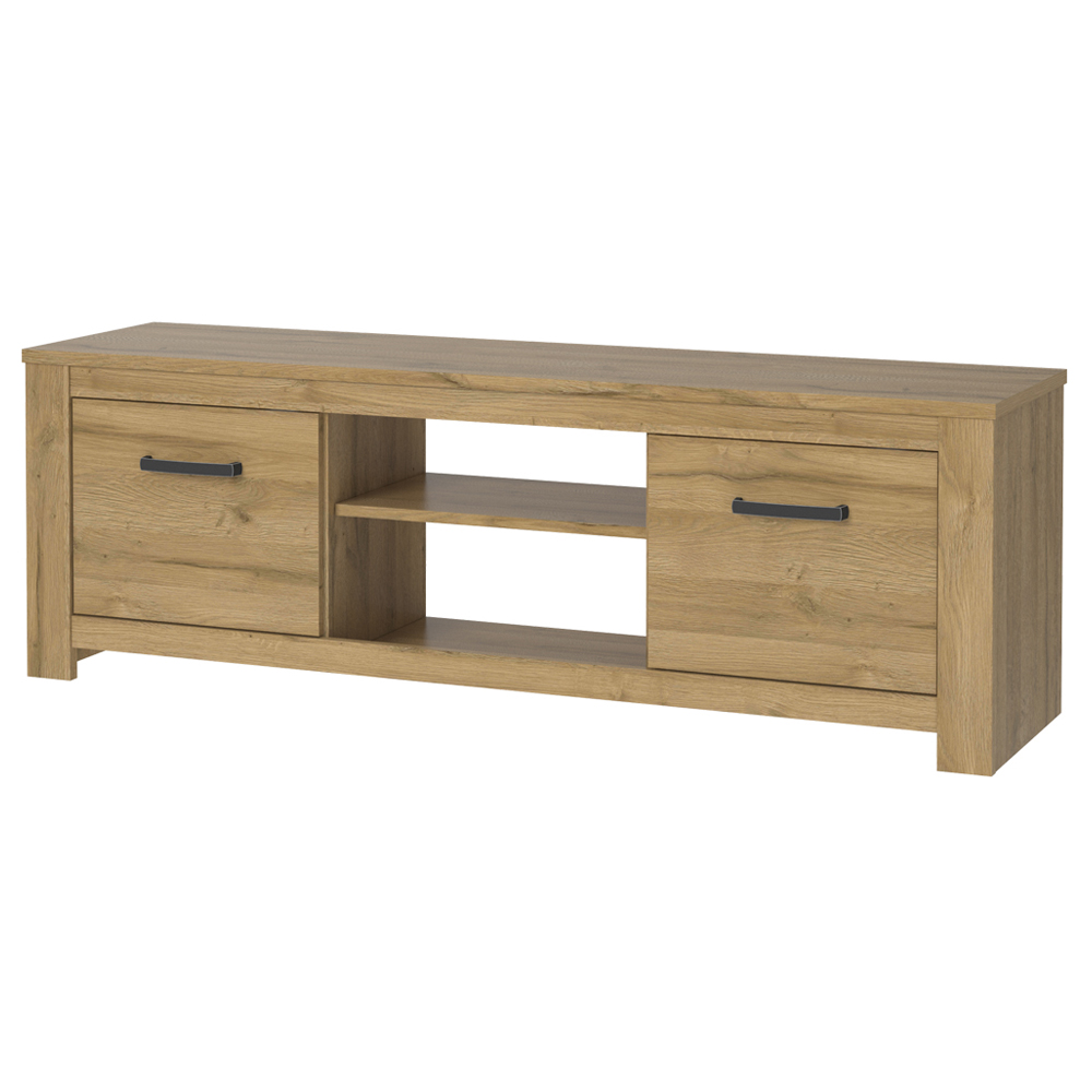 Szafka RTV HVNT 161 cm dąb postarzany - zdjęcie 1