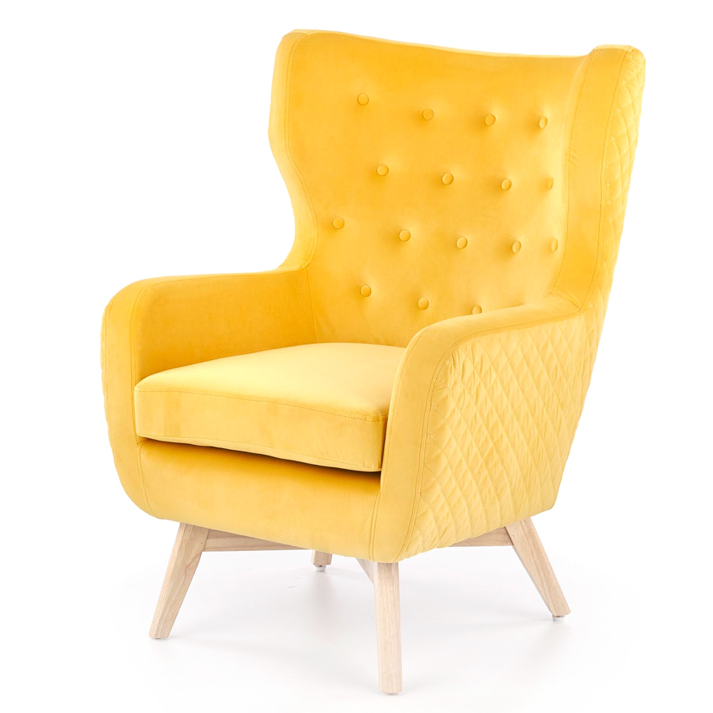 Fotel Renoder żółty