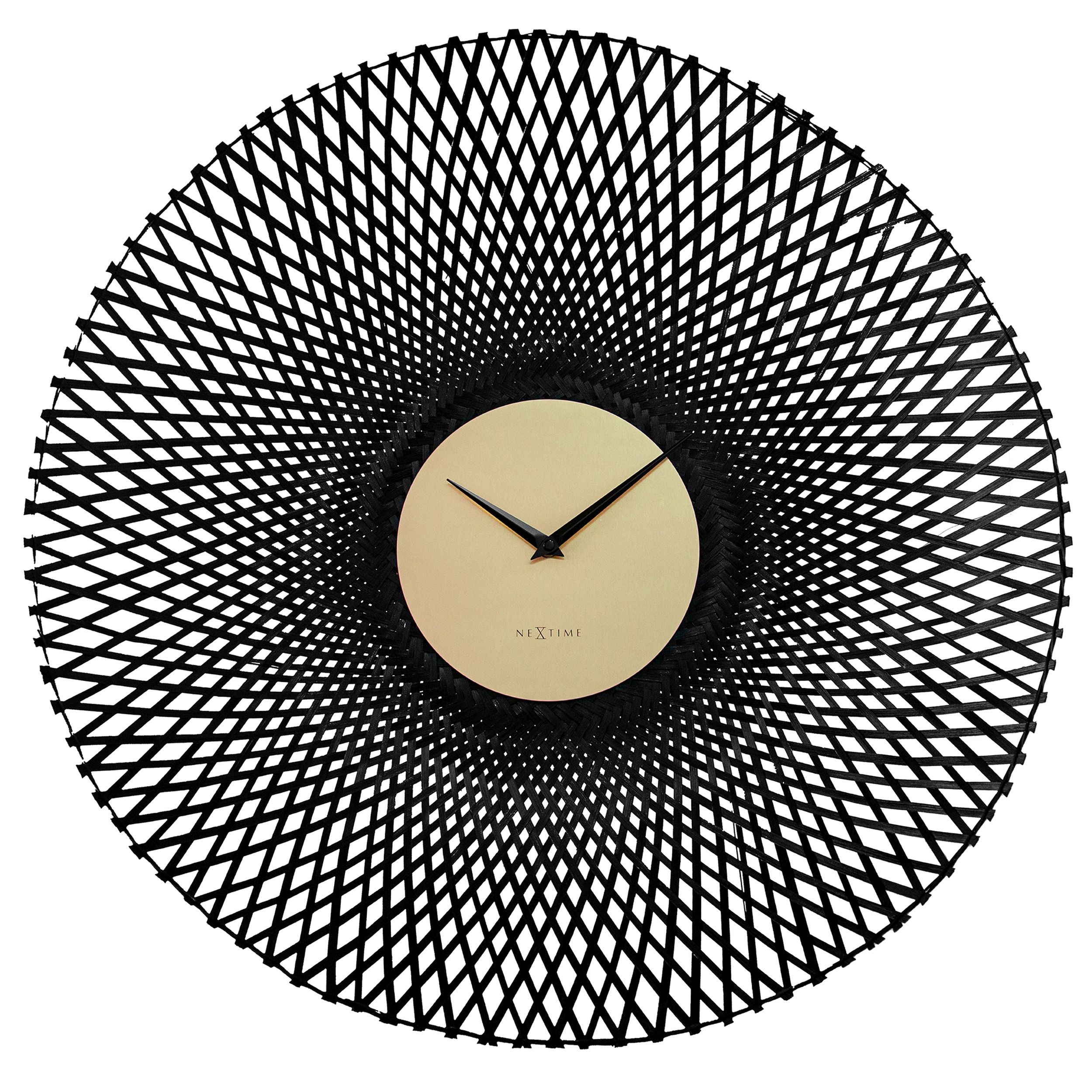 Zegar ścienny Bamboo 60 cm czarny - zdjęcie 1