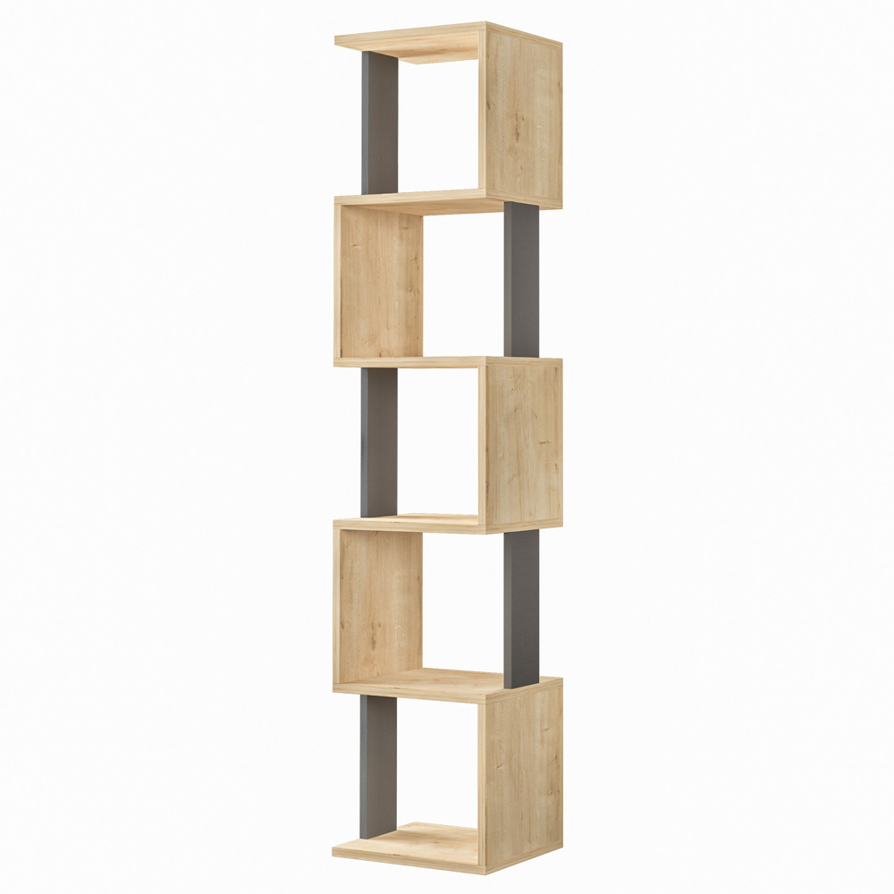 Regał otwarty Berily antracytowy - zdjęcie 1