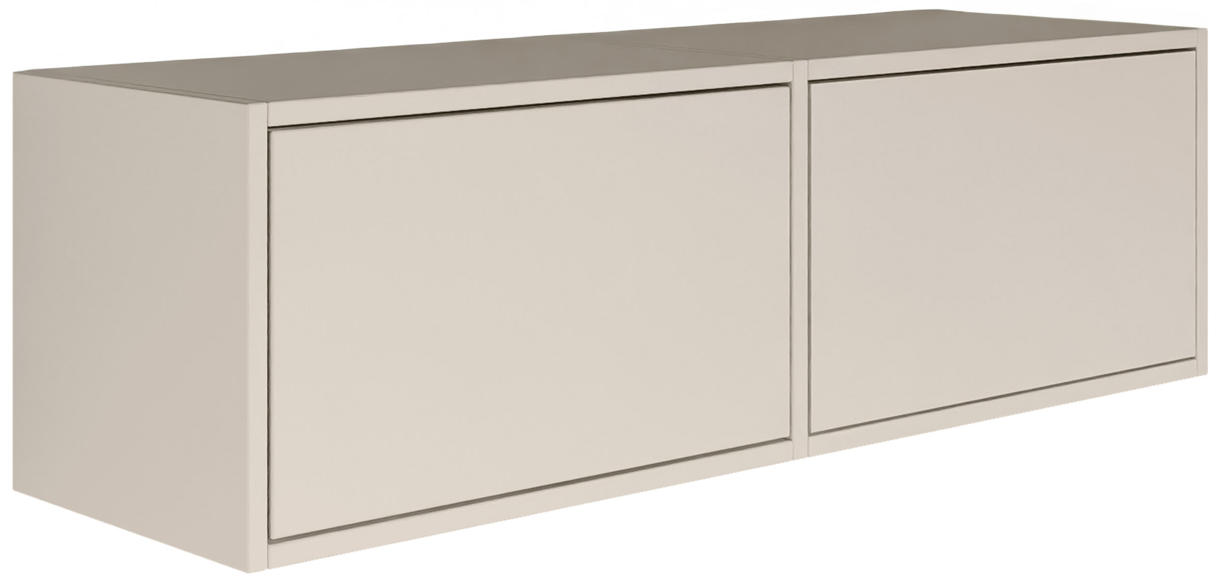 Meuble TV suspendu Framme à deux volets, 100 cm, cachemire - zdjęcie 1