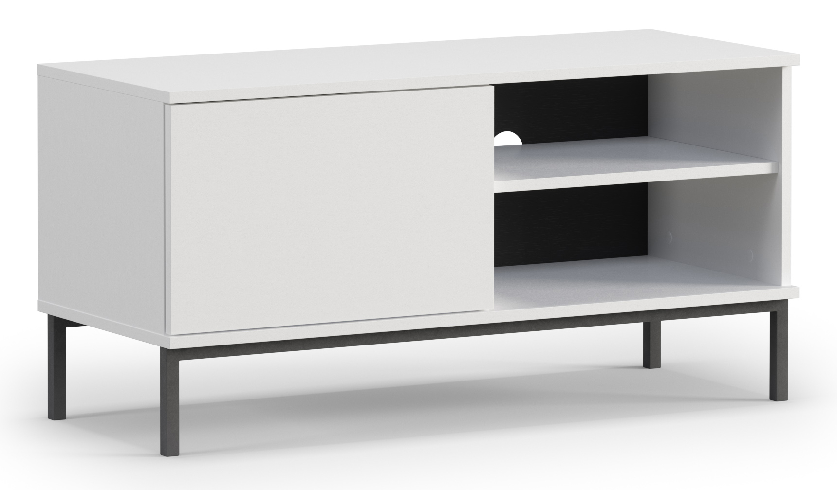 Szafka RTV Perila 100 cm biała - zdjęcie 1