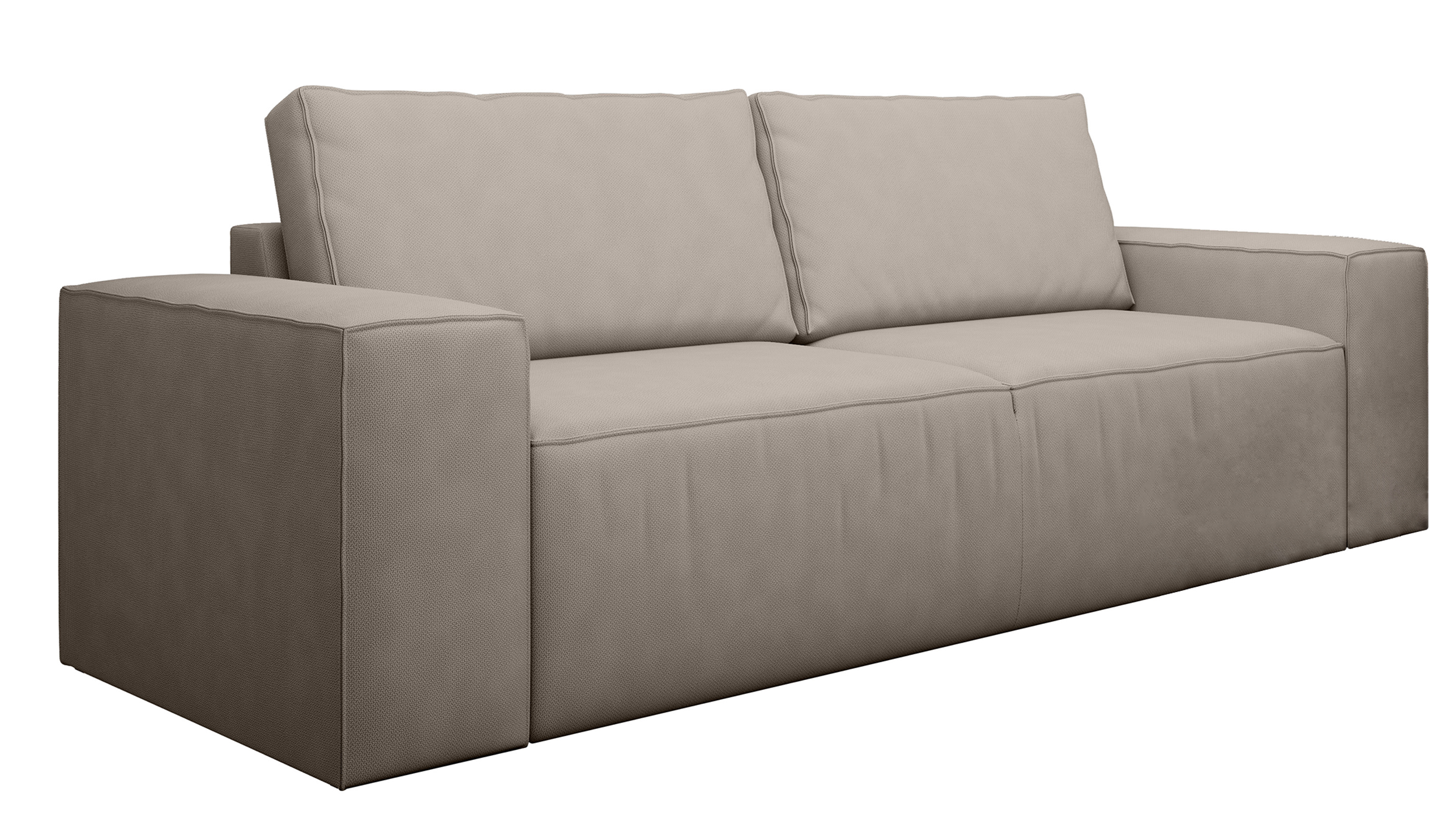 Kanapa rozkładana Munano z pojemnikiem beżowa - zdjęcie 1