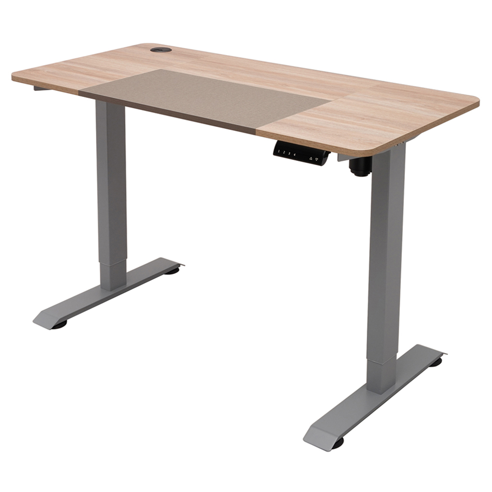 Biurko regulowane elektrycznie Cozzana 120x60 cm dąb - zdjęcie 1