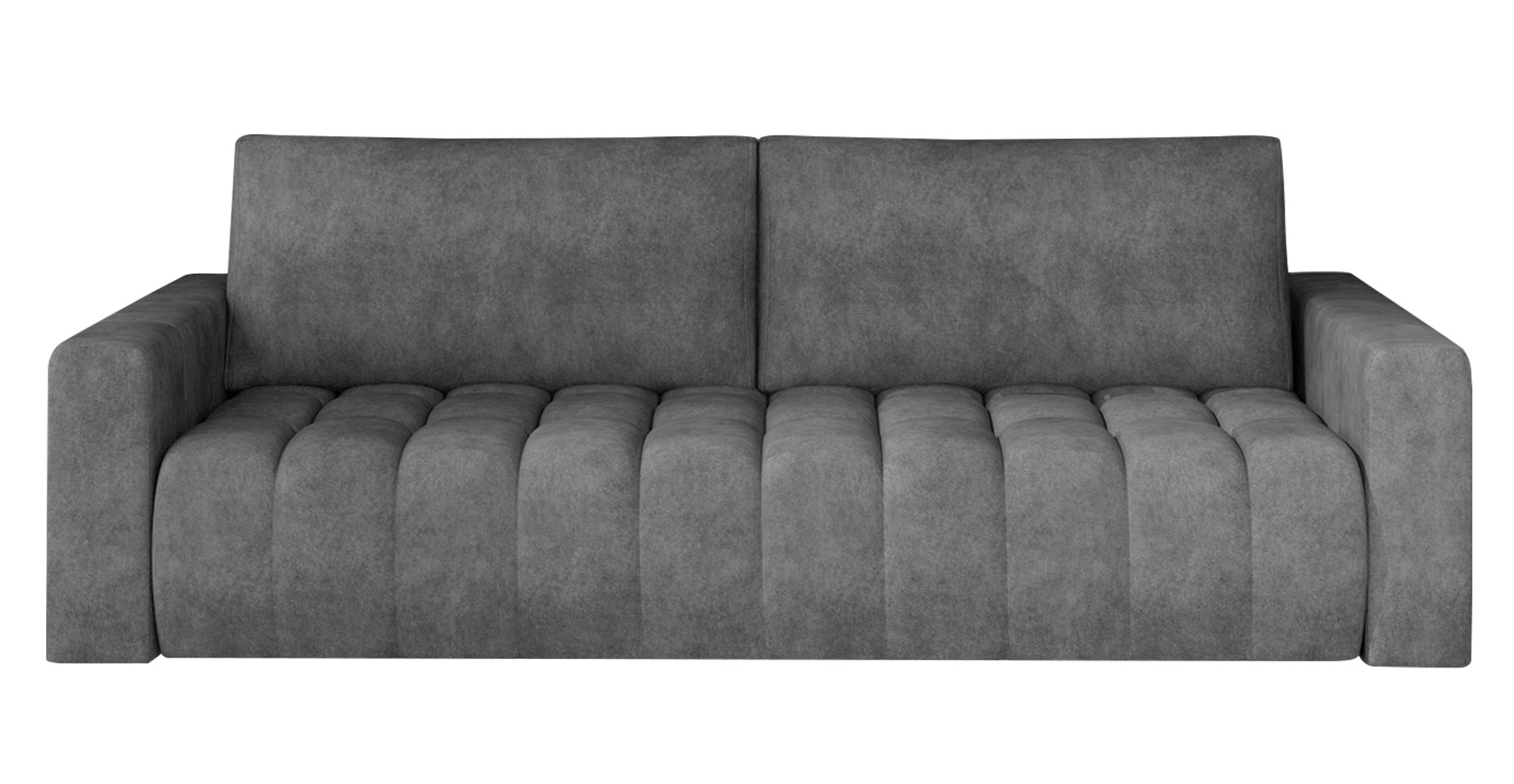 Kanapa rozkładana Spikenard 245 cm z pojemnikiem ciemnoszara - zdjęcie 1