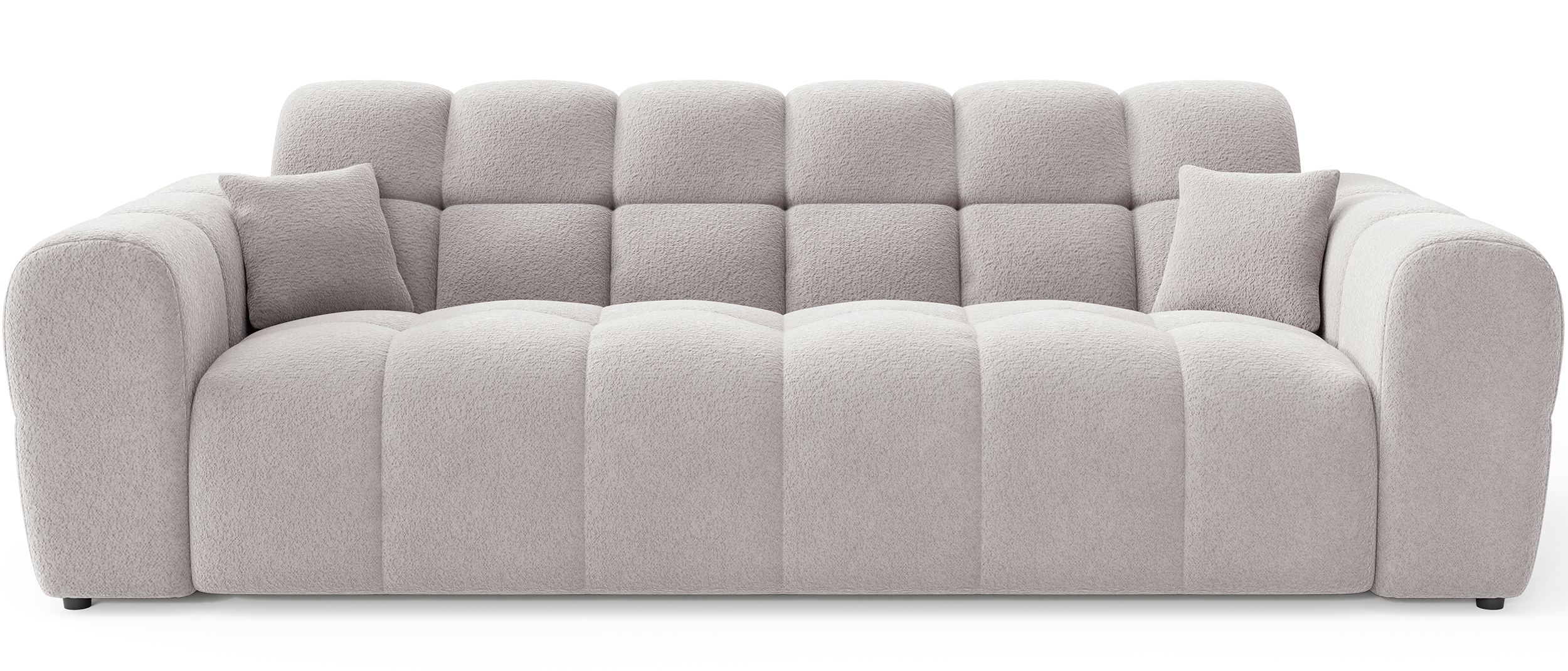 Sofa trzyosobowa Monti szarobeżowa szenil