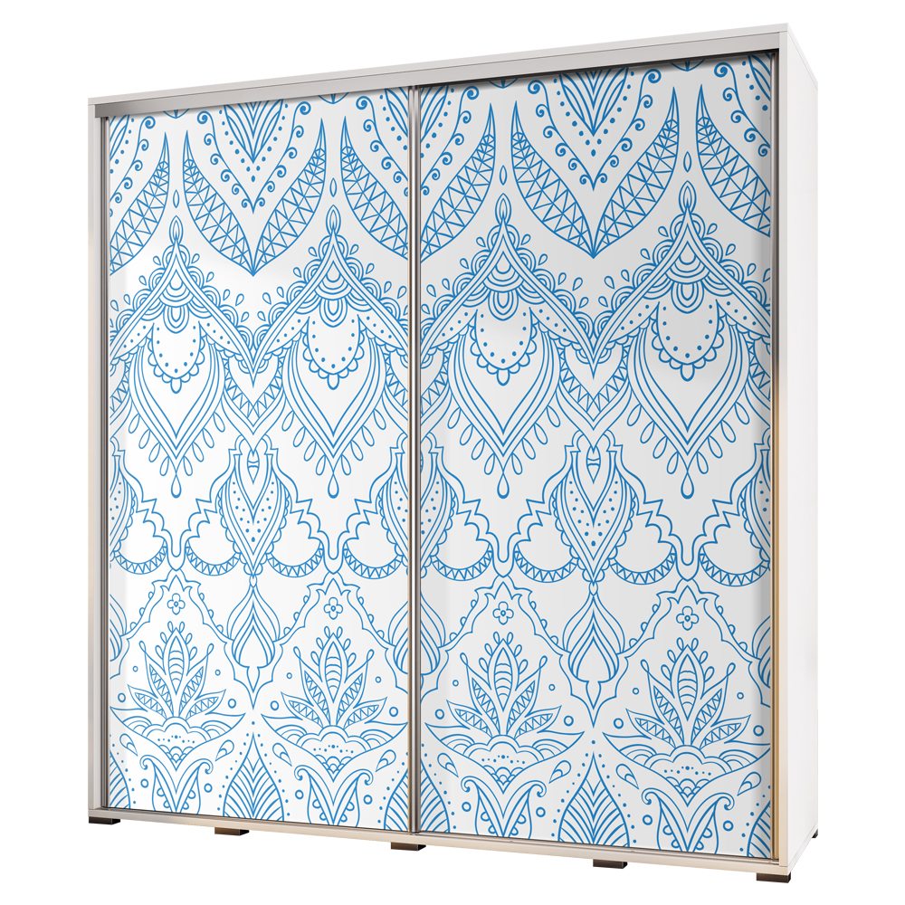 Szafa Wenecja 205 cm kolorowe kwiaty - zdjęcie 1