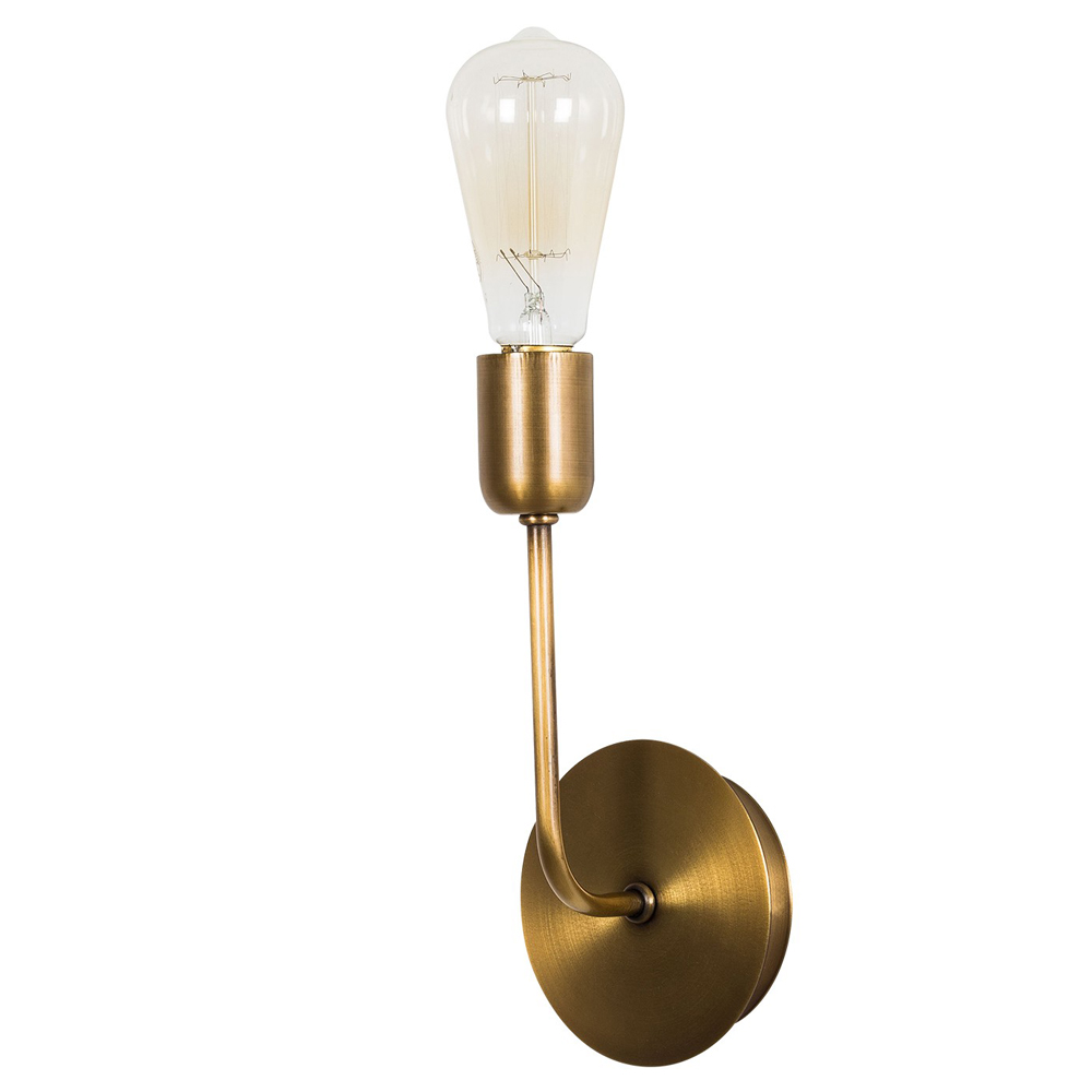 Kinkiet ścienny Daerto żarówka średnica 12 cm złoty - zdjęcie 1