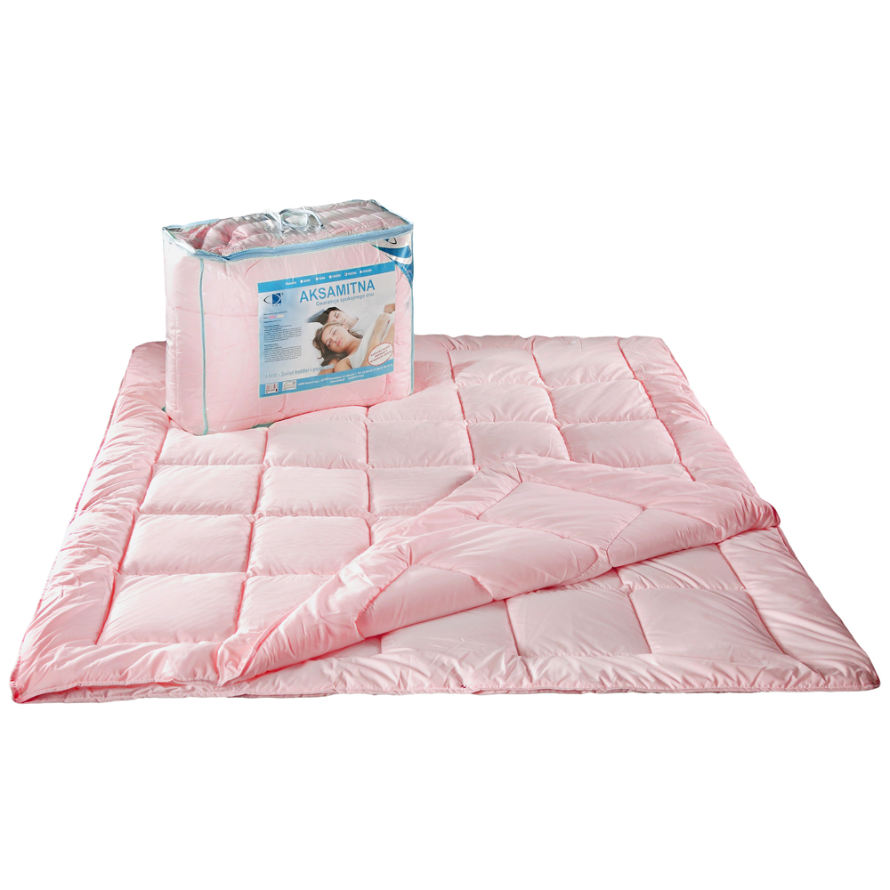 Kołdra Aksamitna 4 pory roku różowa - zdjęcie 2