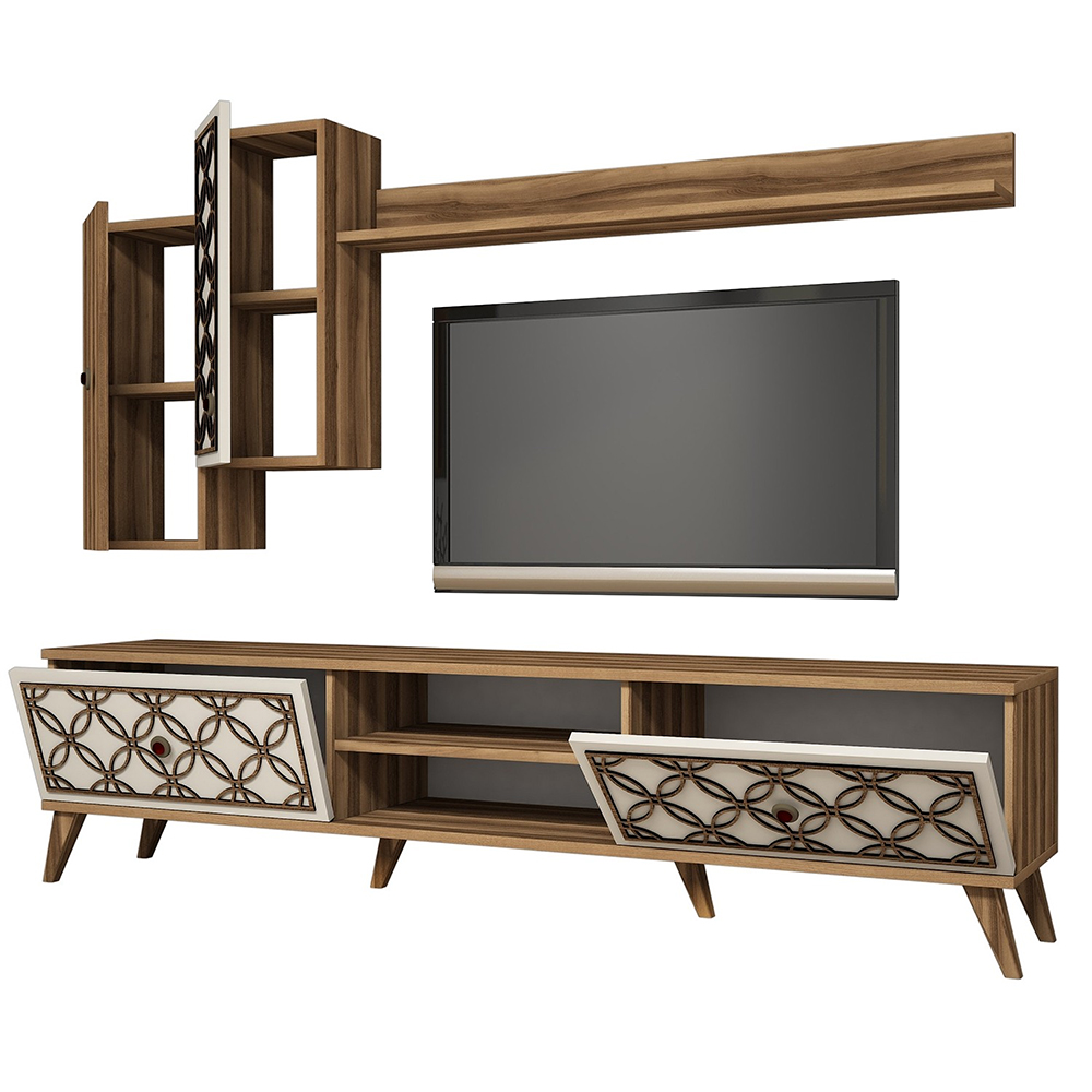 Meblościanka Circuralia z kremowymi frontami - zdjęcie 1