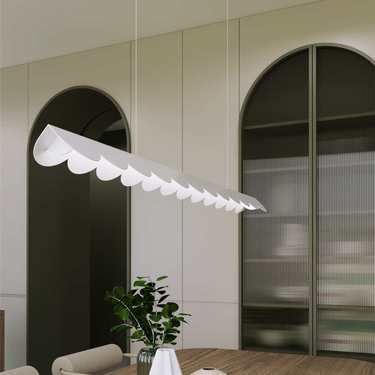 Lampa wisząca Biscuit LED biała 4000K