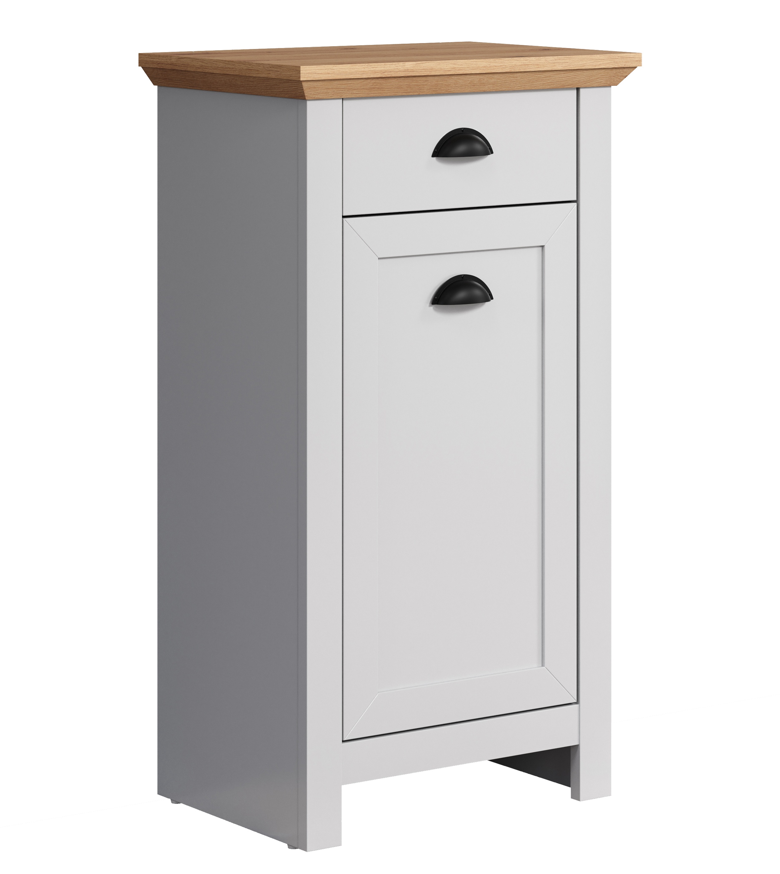 Szafka łazienkowa Vianicalize jasnoszary/ dąb artisan - zdjęcie 1