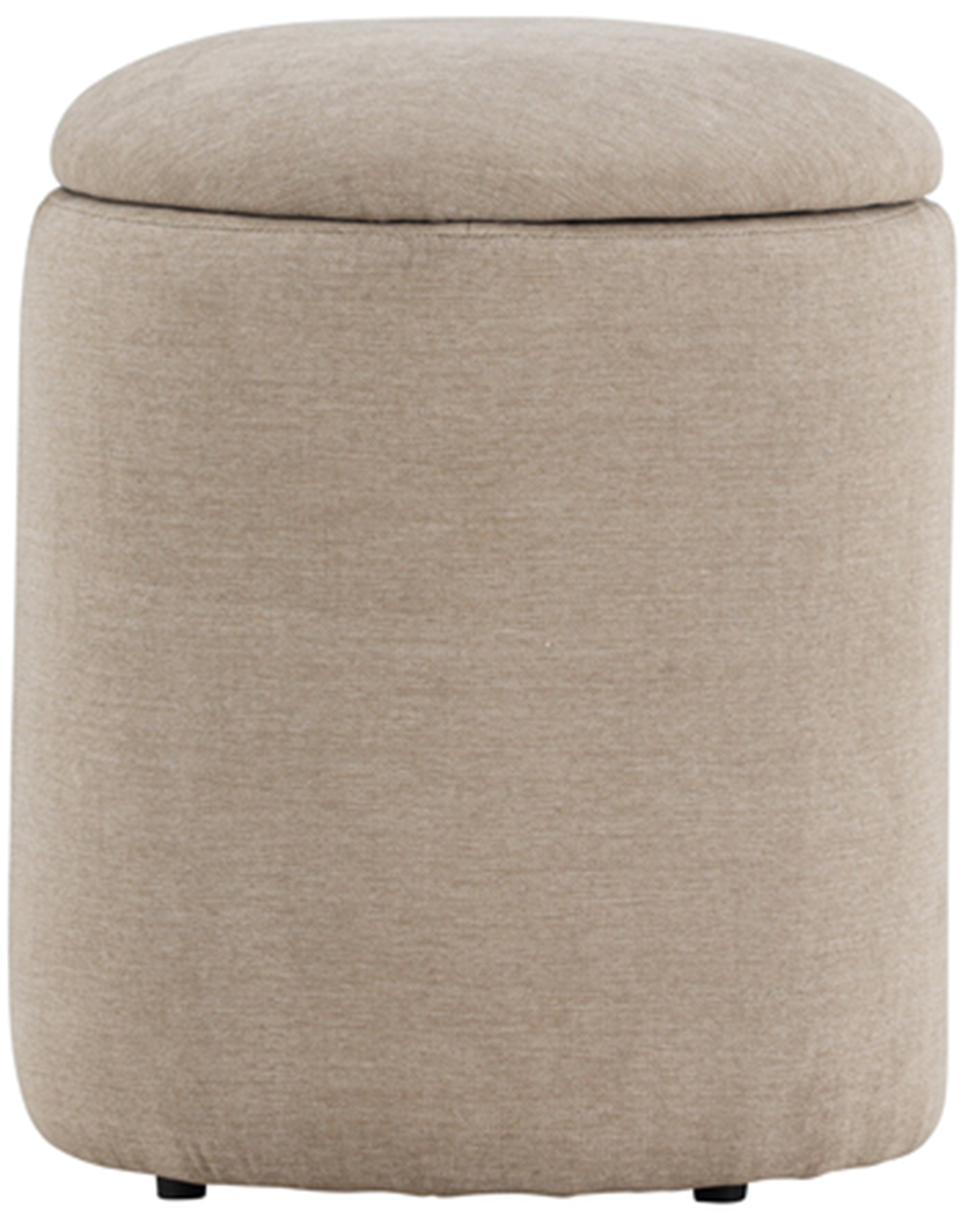 Pufa Limpen 40 x 32 cm otwierana beżowa plecionka - zdjęcie 1