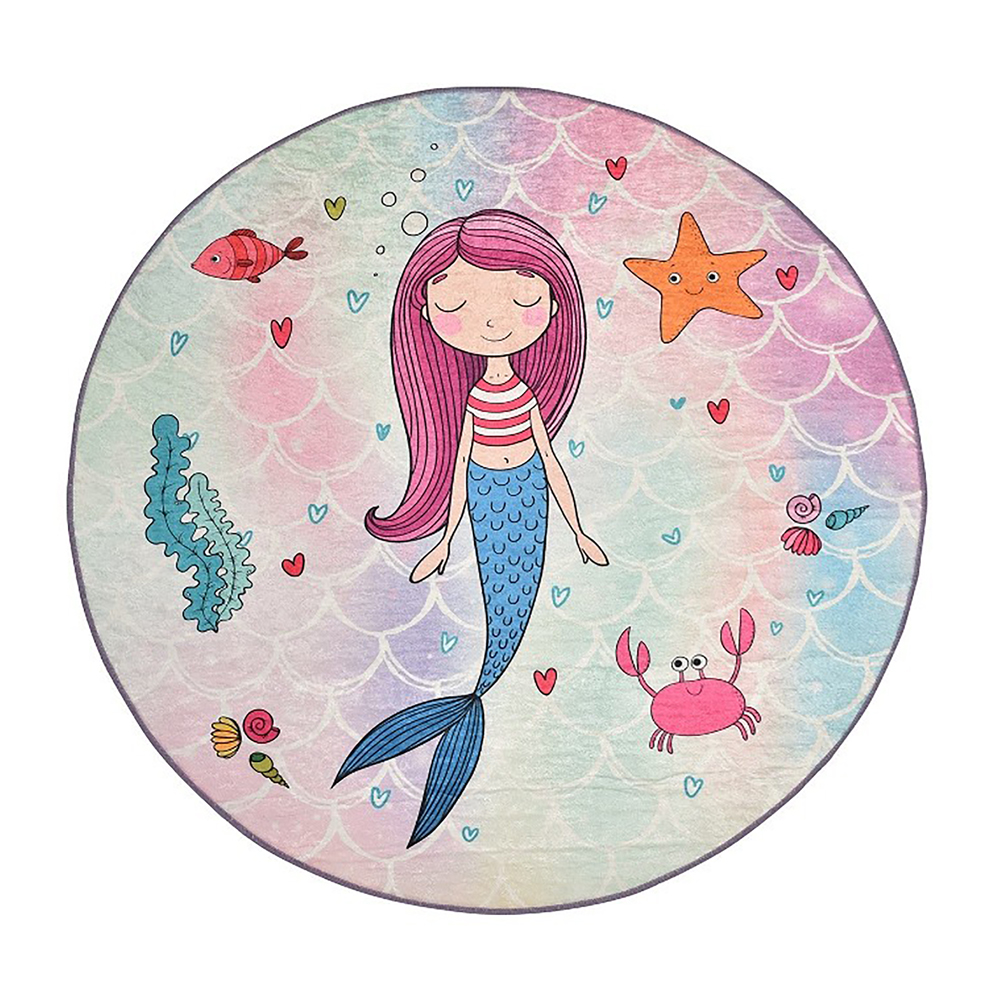 Dywan do pokoju dziecięcego Dinkley Syrenka średnica 140 cm - zdjęcie 1