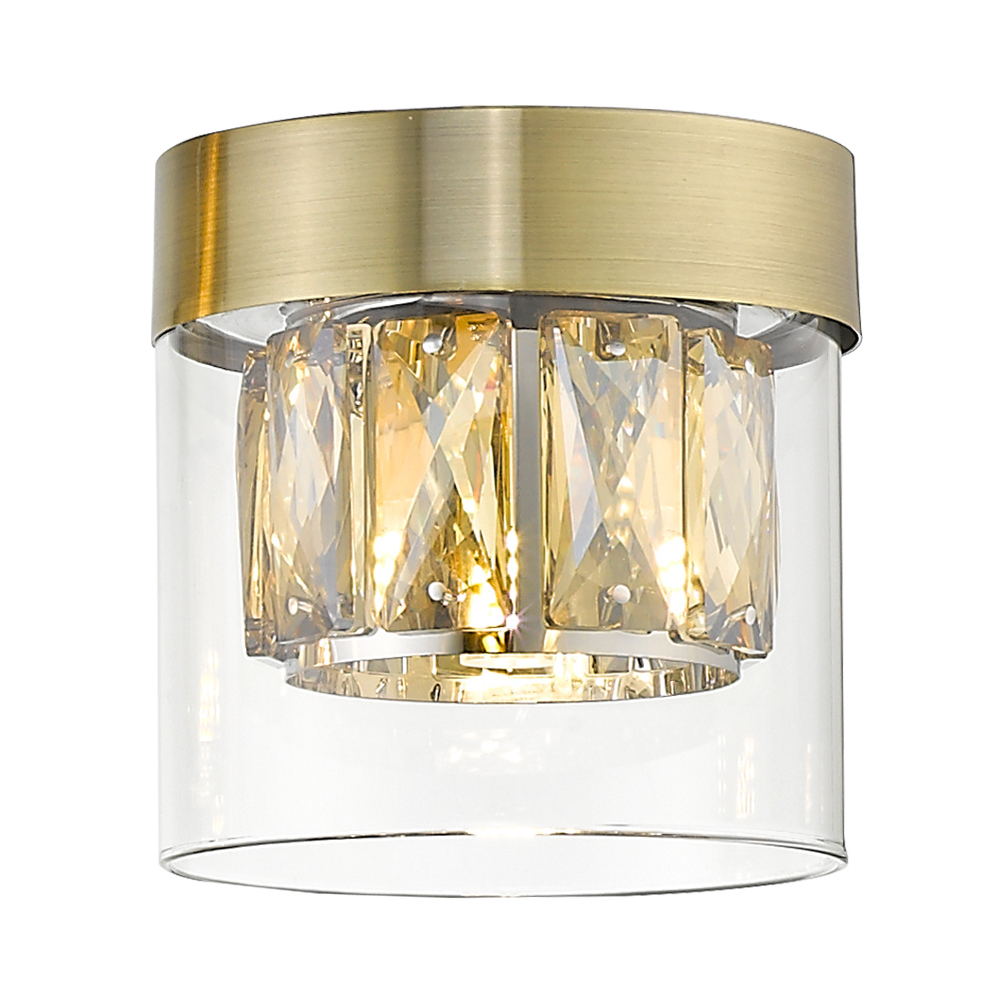 Lampa sufitowa Isauras antyczne złoto 11 cm - zdjęcie 1