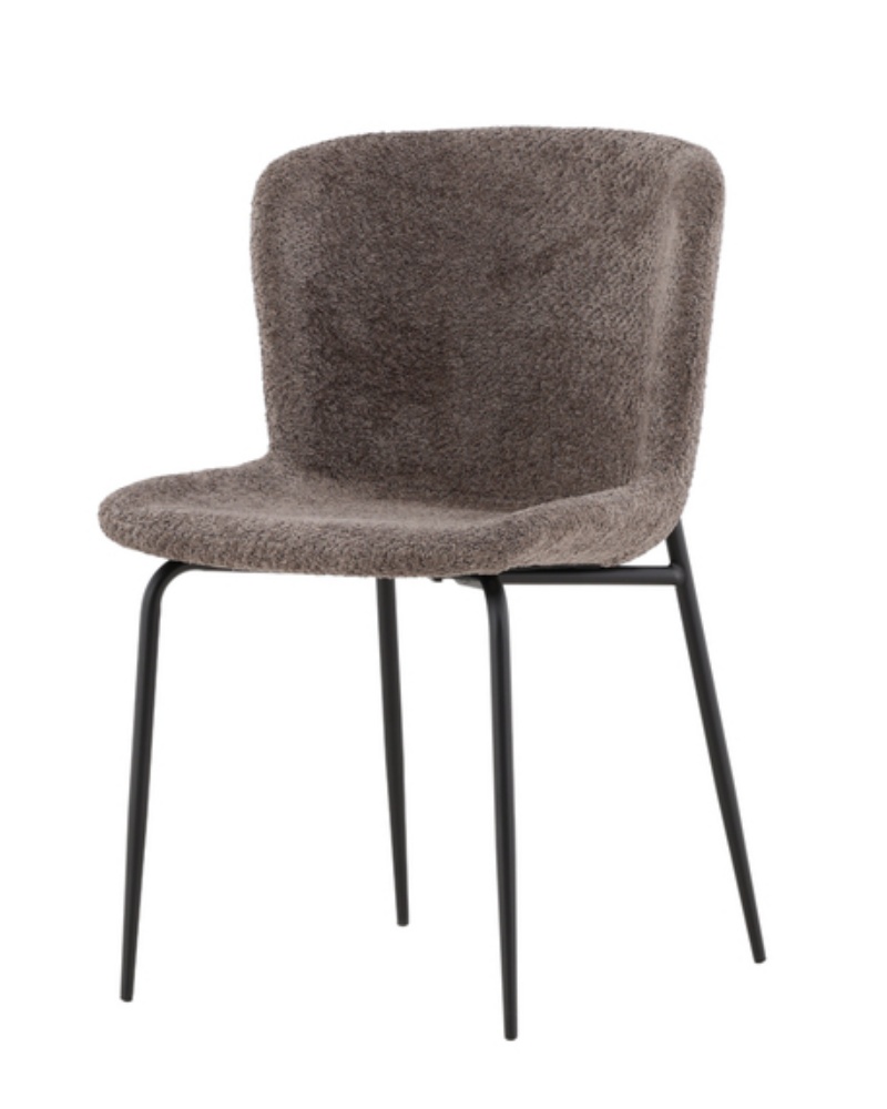 Krzesła tapicerowane Serveys ciemnoszare - zdjęcie 1