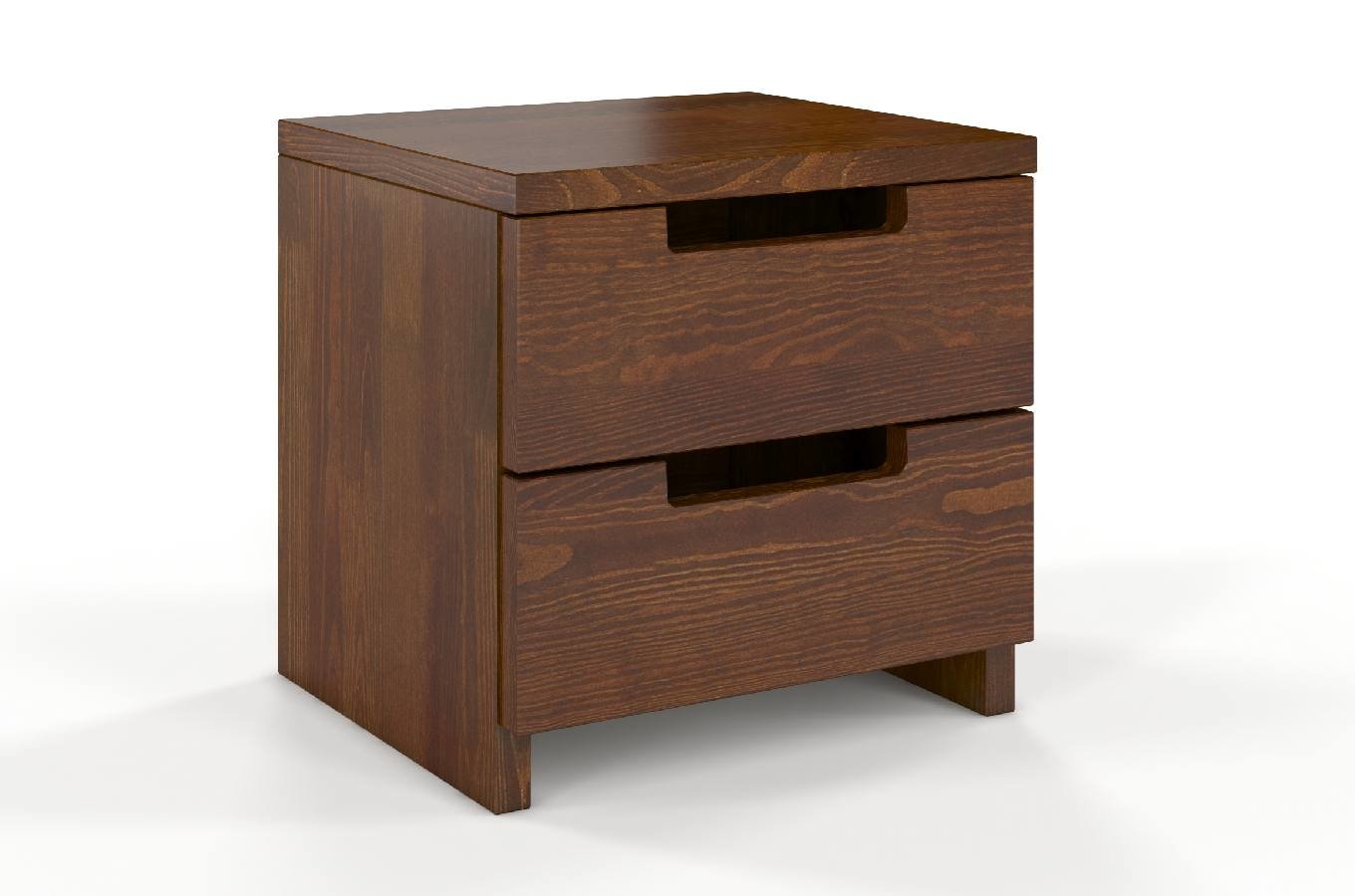 Szafka nocna Noava z drewna sosnowego Orzech - zdjęcie 1