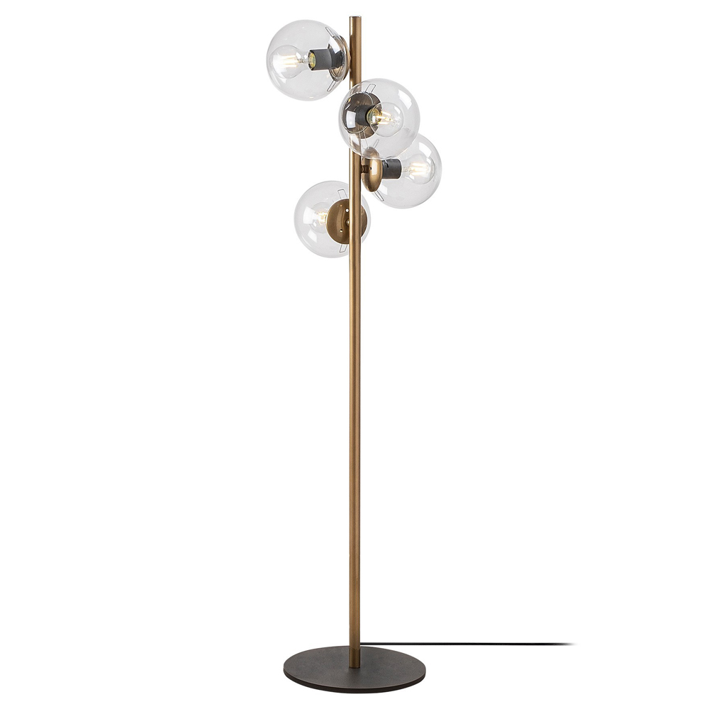 Lampa stojąca Spinoza x4 miedziana - zdjęcie 1