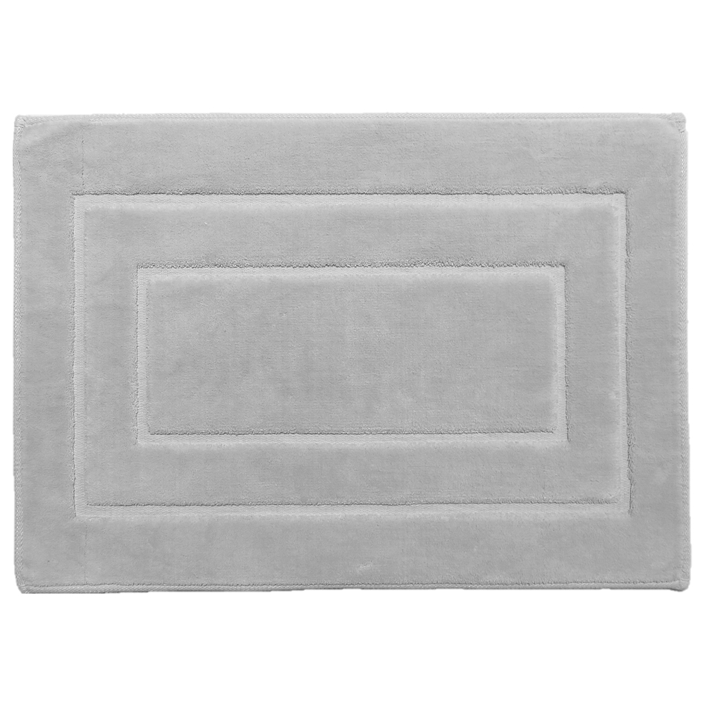 Dywanik do łazienki Kaus w stylu klasycznym jasnoszary - zdjęcie 1