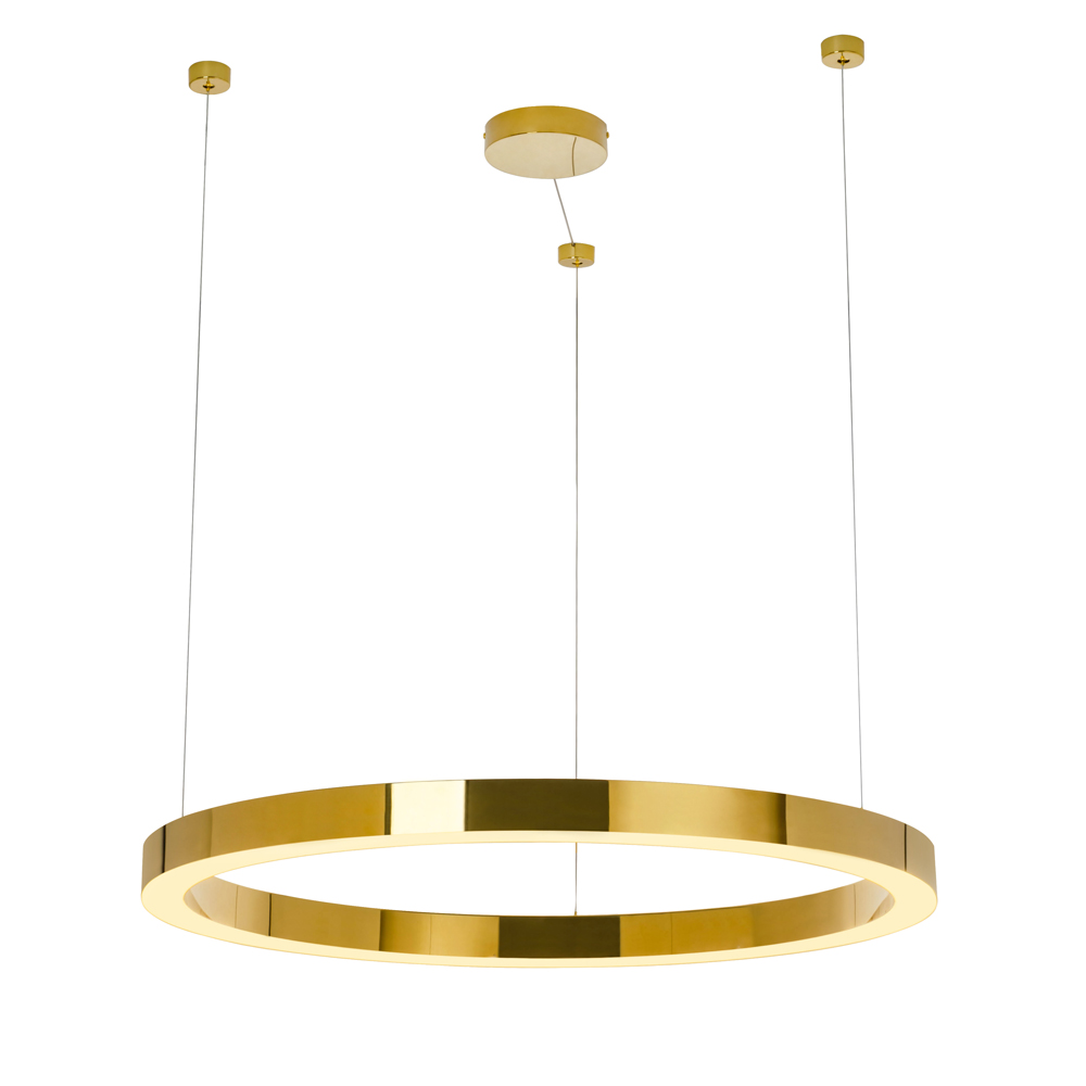 Lampa wisząca Hage LED średnica 90 cm złota - zdjęcie 1