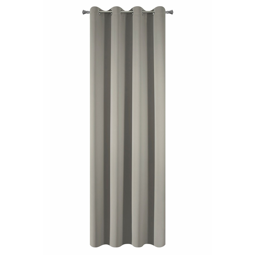 Zasłona na przelotkach Daplio 135x250 cm beżowa - zdjęcie 1