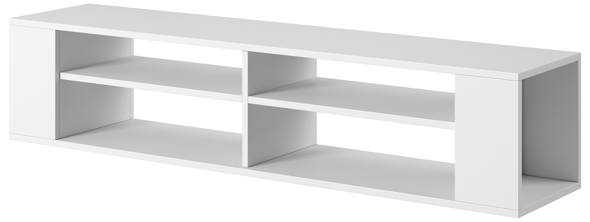 Szafka RTV Wall 140 cm Biały - zdjęcie 1