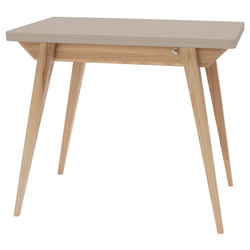 Stół rozkładany Envelope 65-130x90 cm kawa z mlekiem - zdjęcie 1
