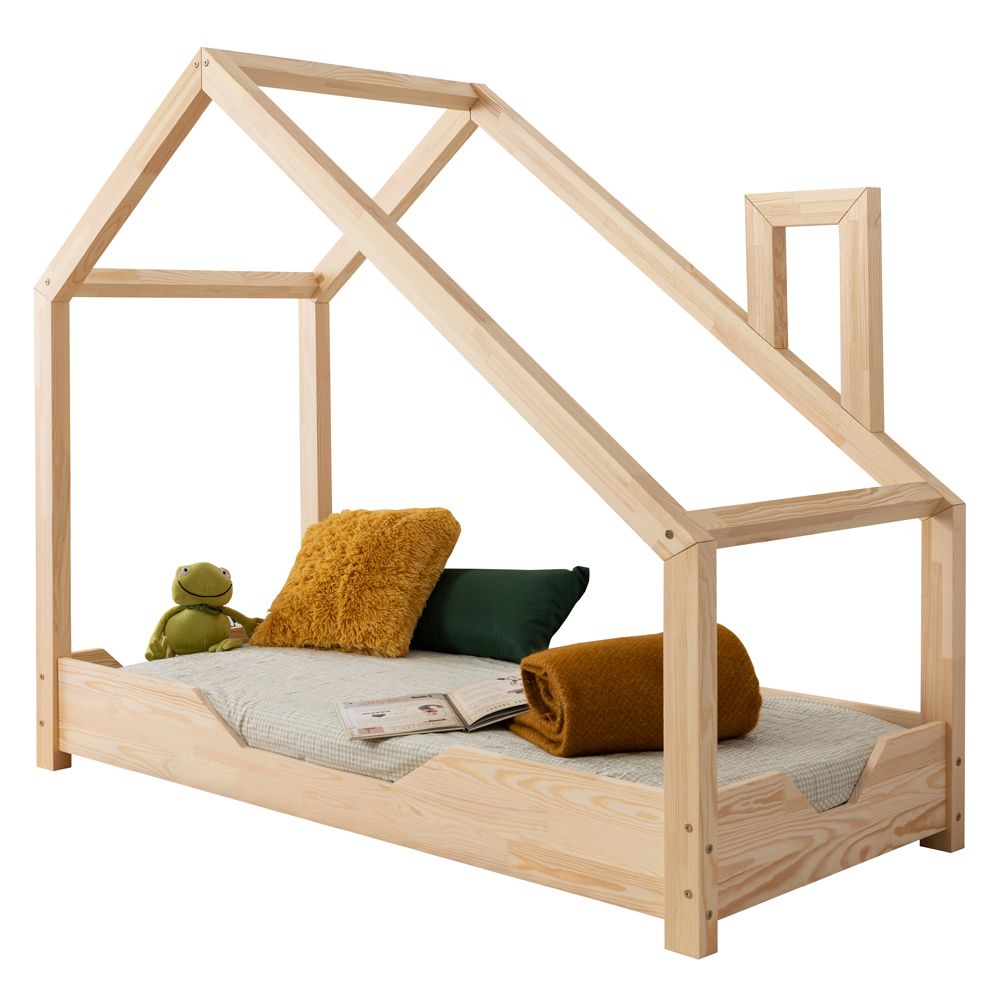 Łóżko domek dla dzieci Baxy z szerokim wejściem 90x190 cm - zdjęcie 1