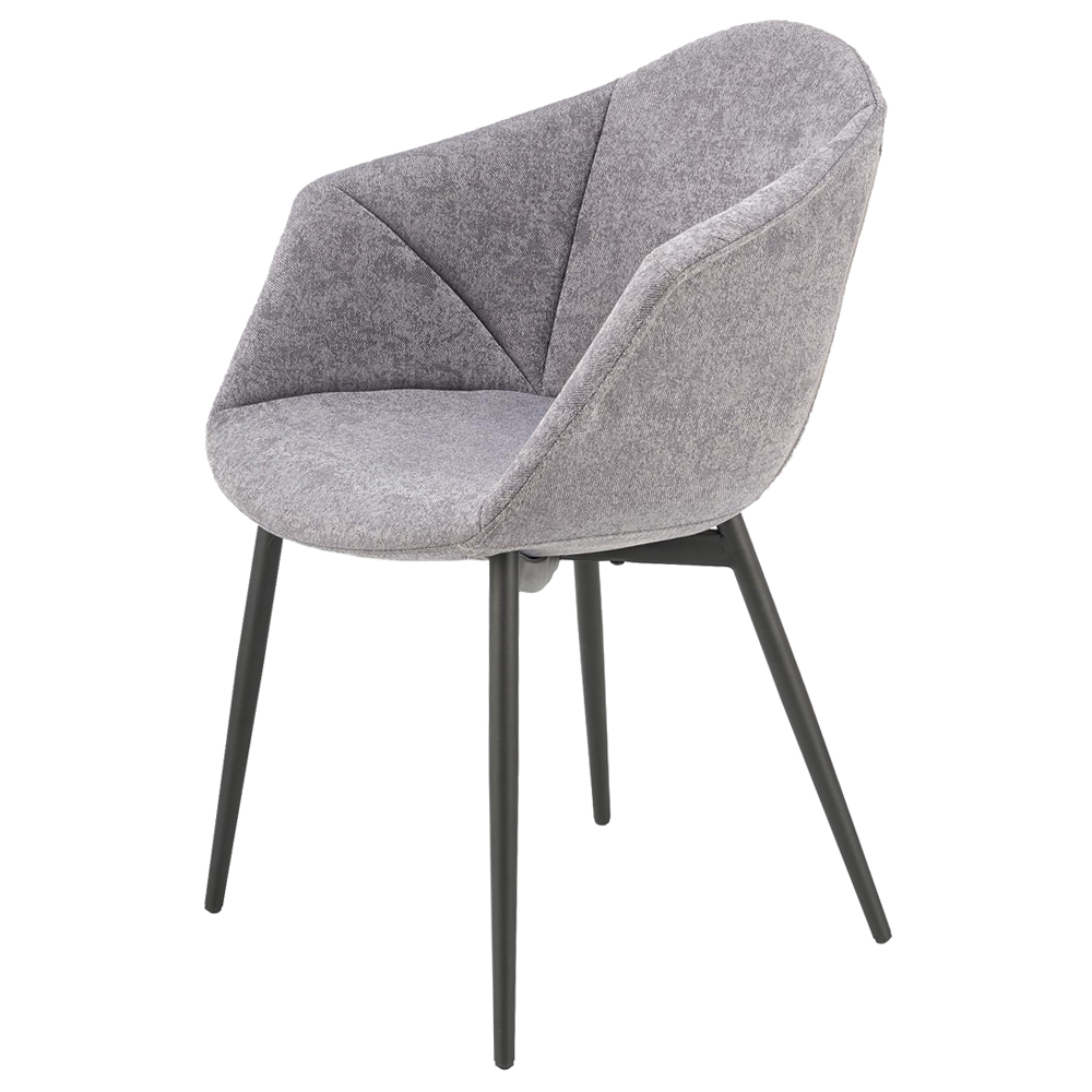 Krzesło tapicerowane Prenchers popielate - zdjęcie 1