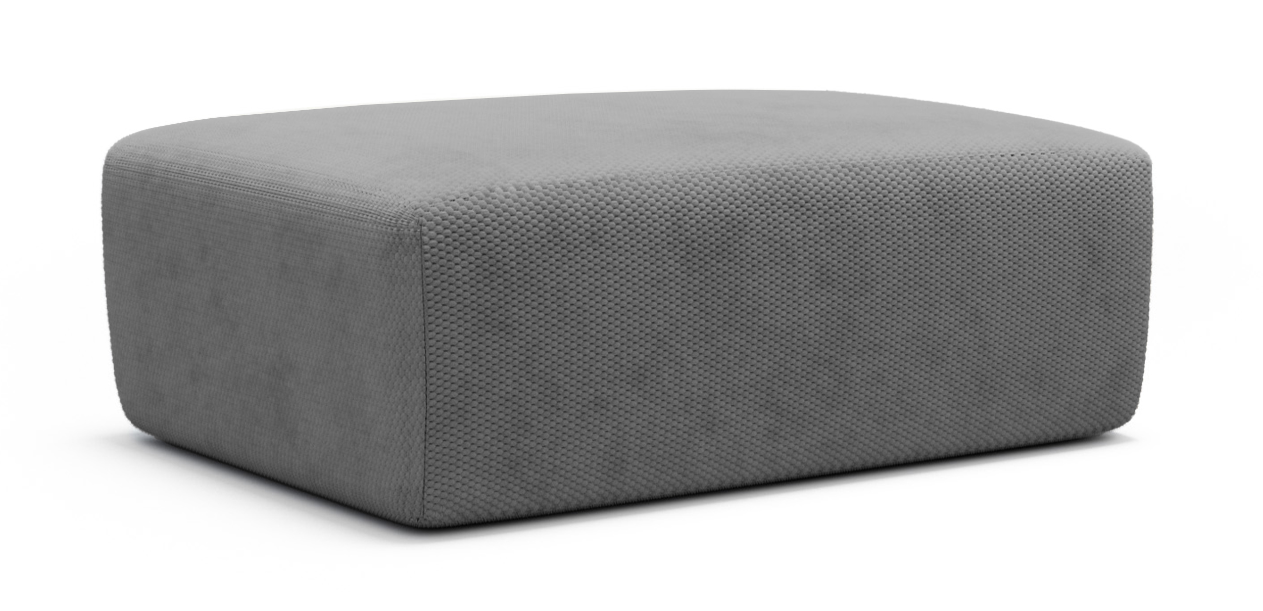 Pufa Terrafino 120x80 cm ciemnoszara w tkaninie hydrofobowej - zdjęcie 1