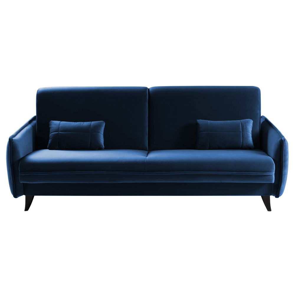 Wersalka rozkładana Mercantino 222 cm z pojemnikiem granatowa - zdjęcie 1