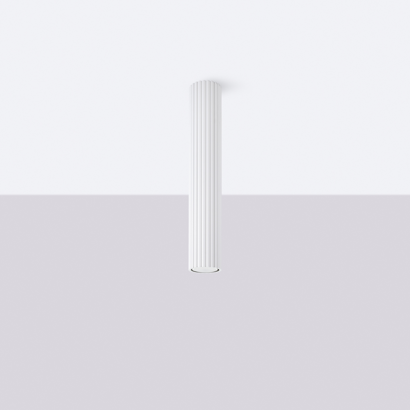 Plafon Karbon 40 cm biały