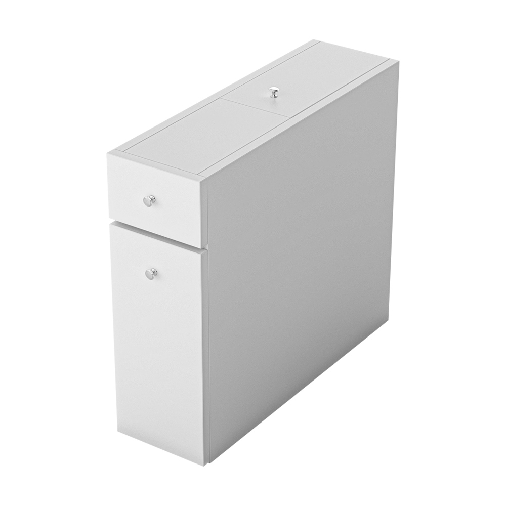 Szafka łazienkowa Caleen z szufladami biała - zdjęcie 1