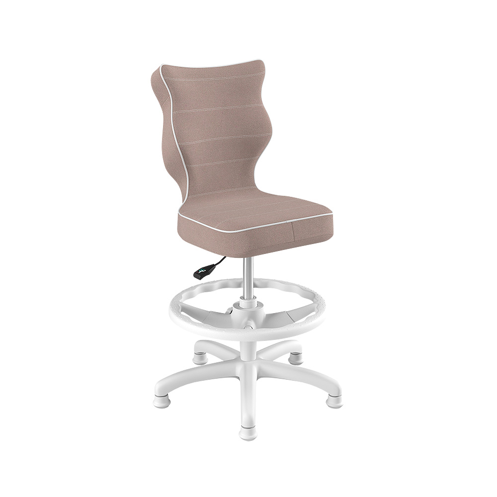 Krzesło biurowe młodzieżowe Petit brązowe w tkaninie trudnopalnej rozmiar 4 WK+P - zdjęcie 1