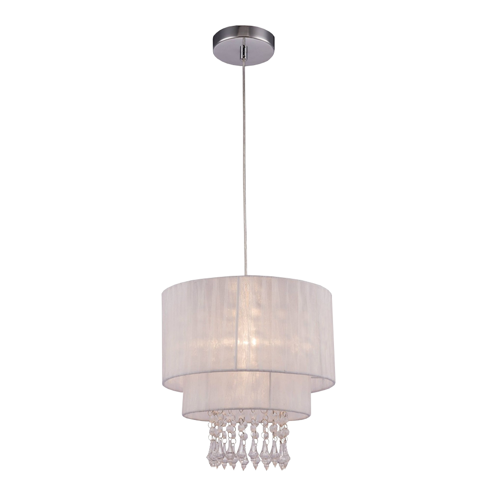 Lampa wisząca Bennett biała średnica 30 cm - zdjęcie 1