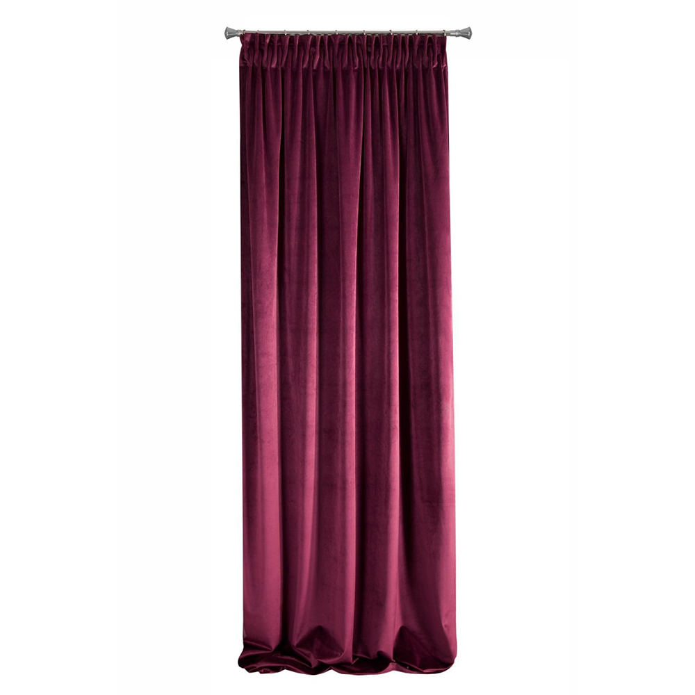 Zasłona na taśmie Kladia 140x270 cm bordowa - zdjęcie 1