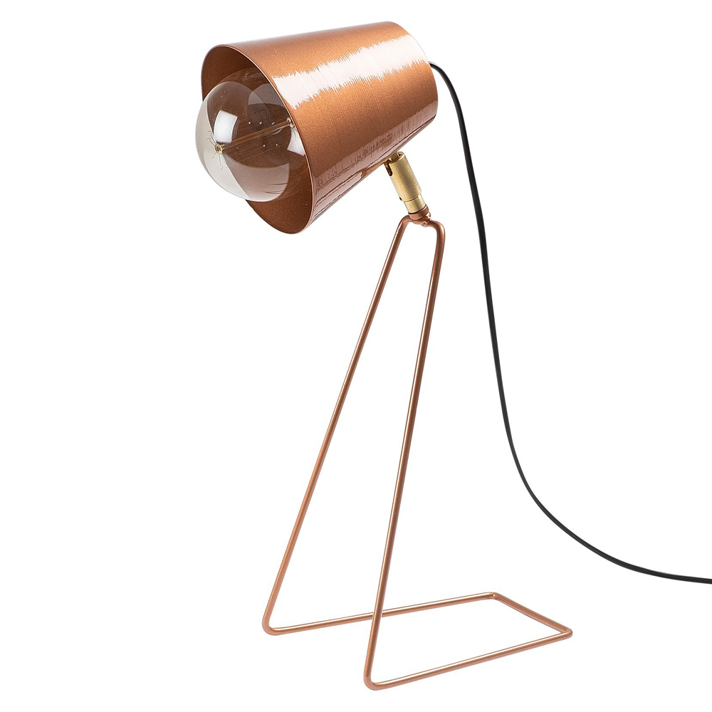 Lampa stołowa Dantarilia minimalistyczna miedziana - zdjęcie 1