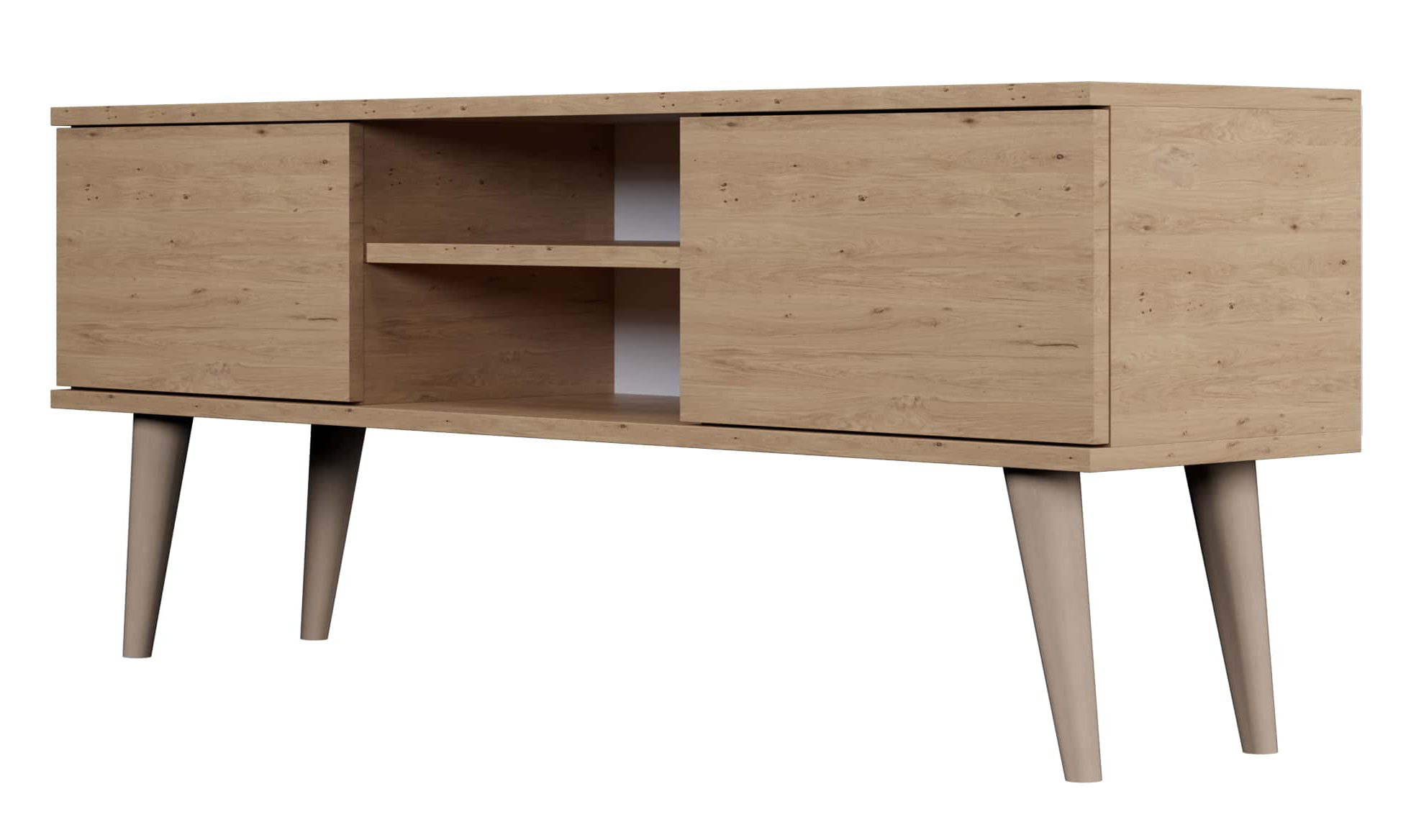 Szafka RTV Damally 120 cm dąb artisan - zdjęcie 1