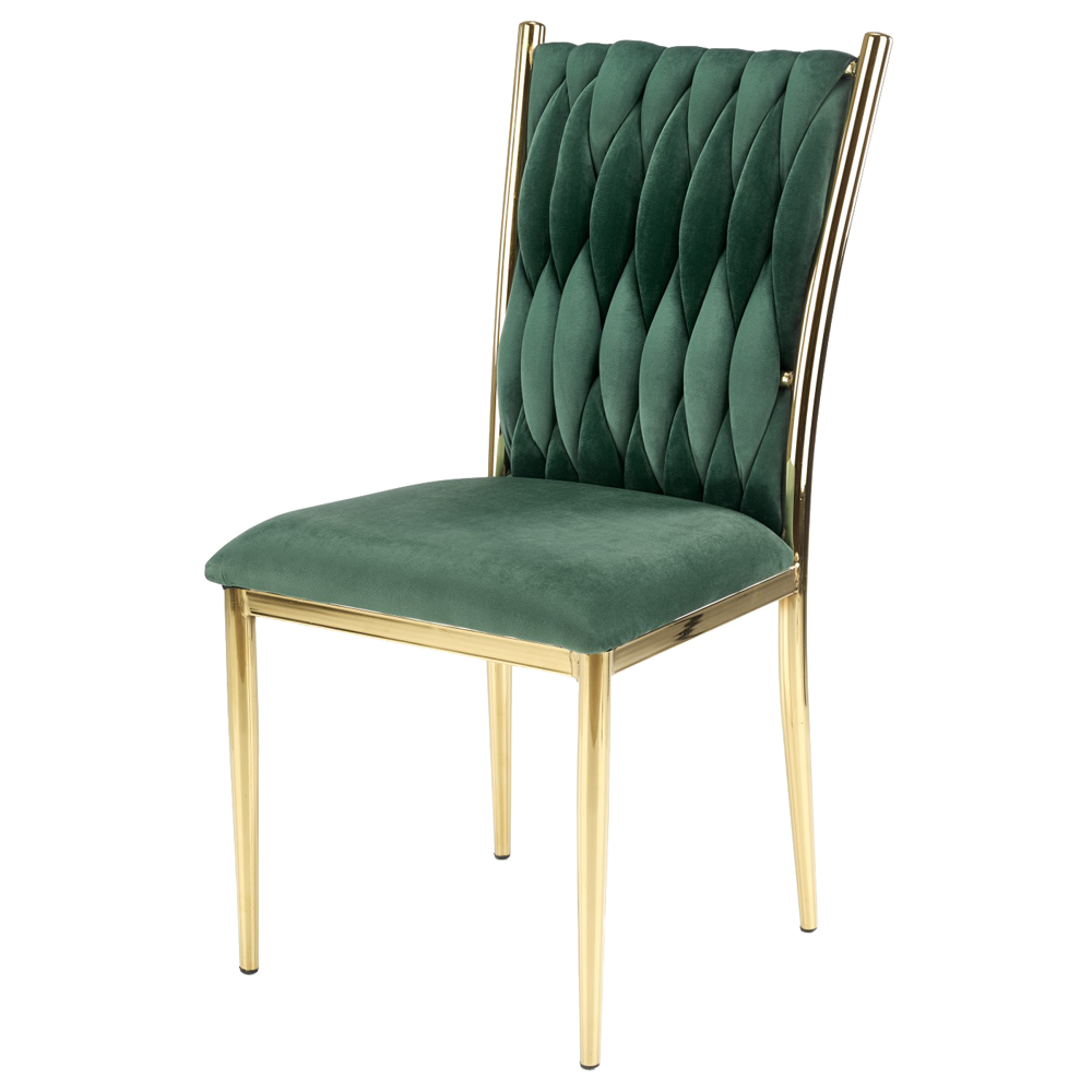 Krzesło tapicerowane Confusky zielone - zdjęcie 1