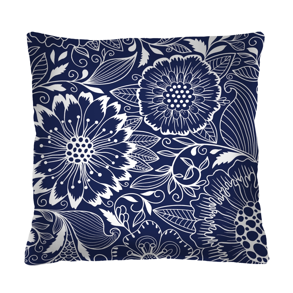 Poduszka dekoracyjna Diecca granatowa - zdjęcie 1