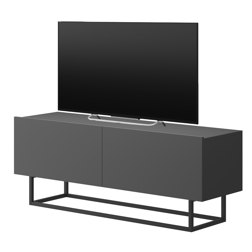 Szafka RTV Bugar 120 cm grafitowa stojąca - zdjęcie 1